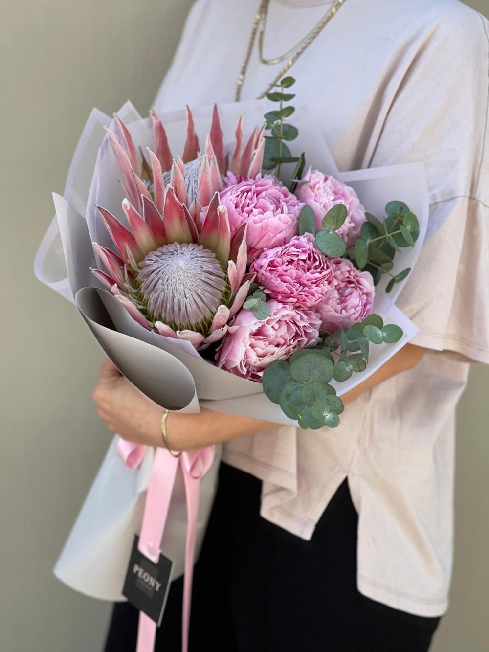 Peonies And Proteas